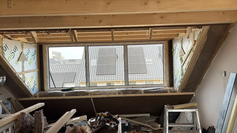 Dakkapel geplaatst, Bunschoten - Zijaanzicht