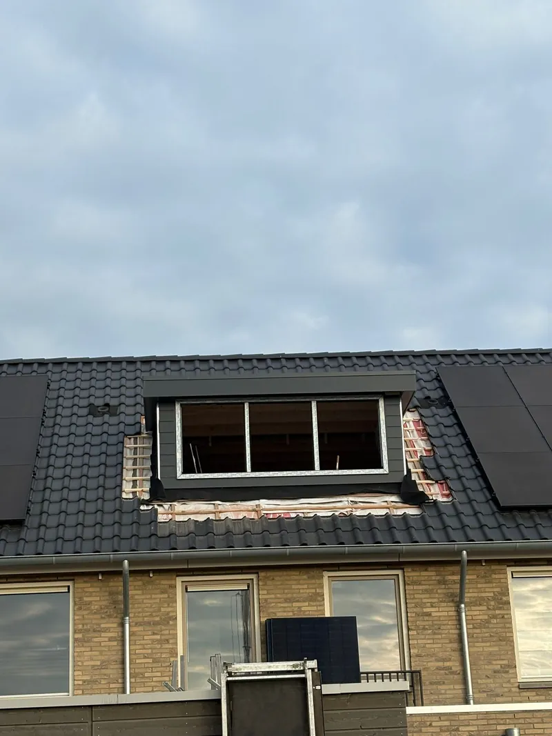 Dakkapel geplaatst, Bunschoten - Detail afwerking